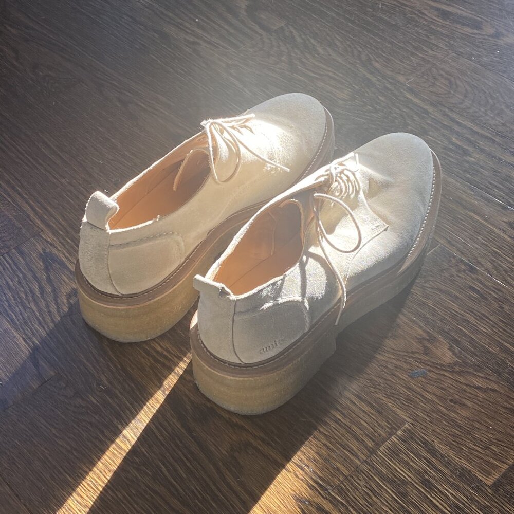 AMI Paris beige derby shoes - 11 US
